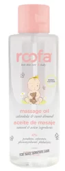 Массажное масло со сладким миндалем, календулой и пантенолом Roofa Massage oil with Sweet Almond with Calendula and Panthenol, 100 мл