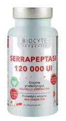 Пищевая добавка "Серрапептаза" Biocyte Longevity Serrapeptase 120 000 МЕ, 60 шт