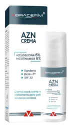Зволожуючий сонцезахисний крем для всіх типів шкіри з пребіотиками DermAfirm Braderm Azn Cream SPF 30, 30 мл