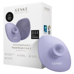 Щетка для лица с держателем 4 в 1 фиолетовая Geske Facial Brush 4 in 1  Purple