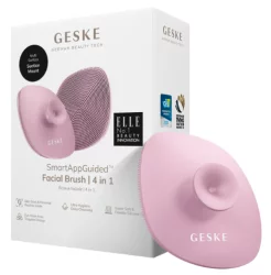 Щітка для обличчя з тримачем 4 в 1 рожева Geske Facial Brush 4 in 1  Pink