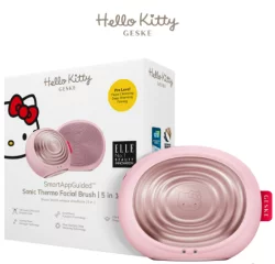 Електронна ультразвукова термощітка для обличчя Geske Sonic Thermo Facial Brush 5 в 1 by Hello Kitty HK Pink