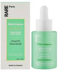 Зволожуюча сироватка для обличчя з гіалуроновою кислотою та скваланом RARE Paris Elixir Intense Nourishing Face Serum, 30 мл