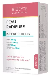 Харчова добавка, що зменшує запальні висипання на шкірі Biocyte Peau Radieuse, 60 капсул