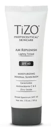 Денний живильний крем із легким відтінком Tizo Photoceutical Skincare AM Replenish Lightly Tinted SPF 40, 50 мл