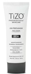 Денний живильний крем без відтінку Tizo Photoceutical Skincare AM Replenish Non-Tinted SPF 40, 50 мл