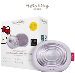 Електронна ультразвукова термощітка для обличчя Geske Sonic Thermo Facial Brush 5 в 1 by Hello Kitty HK Purple