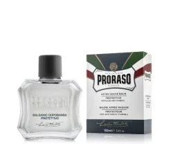 Bal'zam posle brit'ya Proraso After shave Balm Protective Aloe, 100 ml Sredstvo ideal'no uvlazhnyayet kozhu, delayet yeye myagkoy, sposobstvuyet bystromu zazhivleniyu ran, vosstanavlivayet vodnyy balans. After shave Balm Refresh – eto vosstanavlivayushche