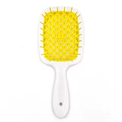 Расческа для волос Janeke Superbrush the Original (белый с желтым)