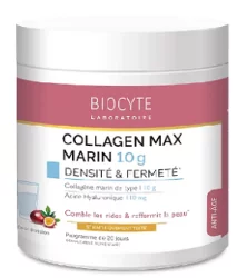 Добавка диетическая,  бустер, морской коллаген 10 г с ГК Biocyte COLLAGEN MAX 10g Marin NEW, 220 гр
