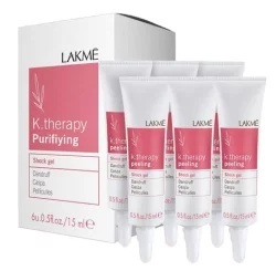 Гель интенсивного воздействия против перида Lakme K.Therapy Peeling Shock Gel, 6x15 мл