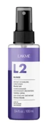 Двухфазный несмываемый спрей-кондиционер Lakme L2 Blonde Instant Detangling Conditioner для светлых и седых волос, 100 мл