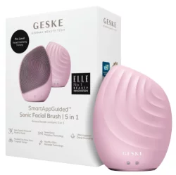 Электронная ультразвуковая щетка для лица Geske Sonic Facial Brush 5 в 1 Pink