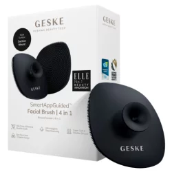 Щетка для лица с держателем 4 в 1 черная Geske Facial Brush 4 in 1 Black