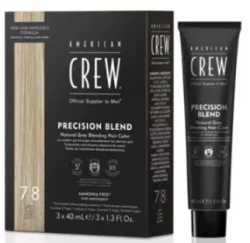 Система маскировки седых волос уровень 7-8 American Crew Precision Blend Light, 3 x 40 мл