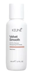 Шампунь для розгладження та пом'якшення волосся Keune Velvet Smooth Anti-frizz Shampoo, 80 мл