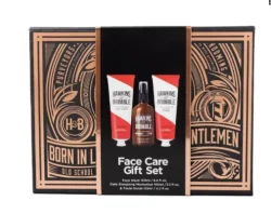 Подарунковий бокс Hawkins&Brimble Face Gift box (daily moisturiser + facial scrub + face wash)