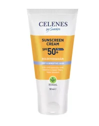 Солнцезащитный крем для сухой и чувствительной кожи Celenes Sunscreen Cream SPF 50+ Dry and Sensitive, 50 мл
