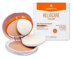 Компактна крем-пудра для жирної та комбінованої шкіри Cantabria Labs Heliocare Color Compact Oil-Free Sunscreen Light   SPF50