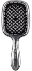 Гребінець для волосся Janeke UPERBRUSH LUX (срібло із чорним)