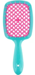 Расческа для волос Janeke Superbrush the Original Small (бирюзовый с розовым)