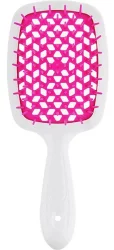 Расческа для волос Janeke Superbrush the Original Small (белый с розовым)
