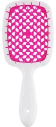 Гребінець для волосся Janeke Superbrush the Original (білий з фіолетовим)