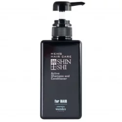 Тонизирующий шампунь-кондиционер для мужчин Men's Hair Care Active Shampoo and Conditioner "SHINSHI" 500 мл