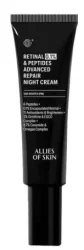 Антивозрастной ночной крем для лица Allies Of Skin Retinal 0.1% & Peptides Advanced Repair Night Cream с ретиналем 0.1%, 48 мл