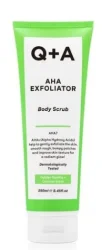 Skrab dlya tela Q+A AHA Exfoliator Body Scrub s AHA-kislotami, 250 ml Shelkovistaya na oshchup' i gladkaya kozha — zasluga skraba dlya tela Q+A. Sredstvo na 95,7 % sostoit iz komponentov natural'nogo proiskhozhdeniya, ne soderzhit parabenov, sul'fatov, is