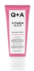 Согревающая гелевая маска для лица Q+A Vitamin A.C.E. Warming Gel Mask с витаминами A,C,E, 75 мл