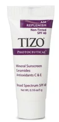Денний живильний крем без відтінку Tizo Photoceutical Skincare AM Replenish Non-Tinted SPF 40, 5 мл