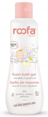 Гель-пенка для ванны с календулой и пантенолом для чувствительной кожи Roofa Foam Bath Gel, 300 мл