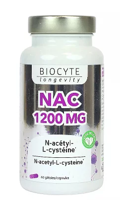 Пищевая добавка Biocyte Longevity NAC 1200 mg, 60 шт