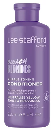 Кондиціонер для освітленого волосся, що тонує Lee Stafford Bleach Blondes Purple Toning Conditioner, 250 мл