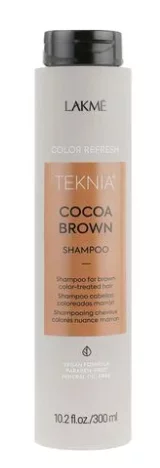 Шампунь для окрашенных волос коричневых оттенков Lakme Teknia Color Refresh Cocoa Brown Shampoo, 300 мл