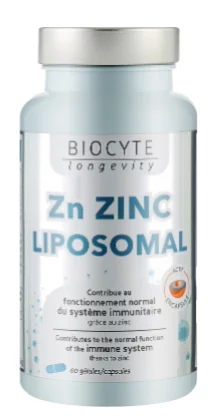 Пищевая добавка "Цинк липосомальный" Biocyte Longevity Zn Zinc Liposomal, 60 шт