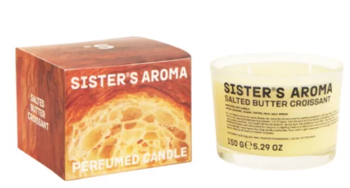 Ароматическая свеча Sister's Aroma "Круассан с маслом", 150 г