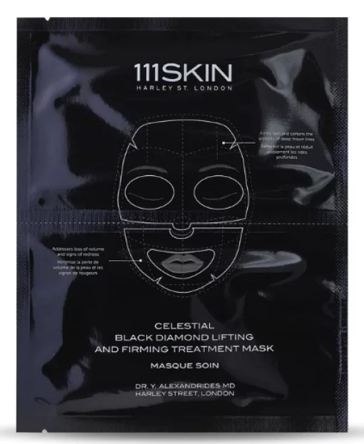 Маска для обличчя та шиї 111Skin Celestial Black Diamond Lifting And Firming Mask, 5 шт