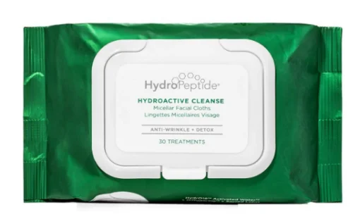 Мицеллярные салфетки для лица HydroPeptide HydroActive Cleanse Packet, 30 шт