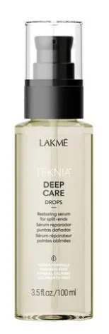 Восстанавливающая сыворотка для поврежденных и сухих волос Lakme Teknia Deep Care Drops, 100 мл