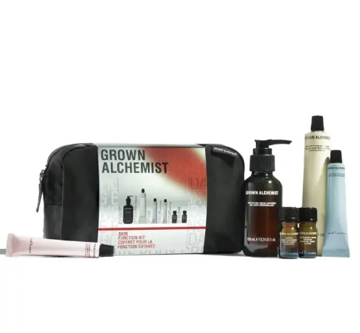 Набор для ежедневной рутины за лицом в тревел косметичке Grown Alchemist Skin Function Kit