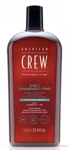 Шампунь American Crew Relaxing Shampoo, Кондиционер и Body wash, 1000 мл