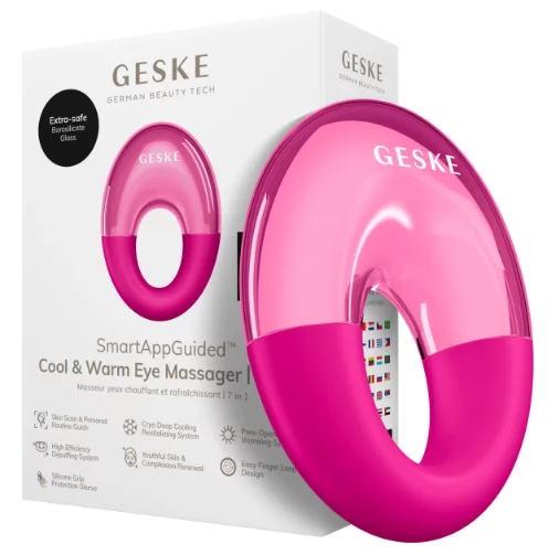 Масажер для очей Geske Cool&amp;Warm Eye Massager 7 в 1 Magenta