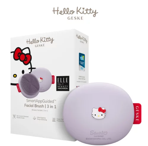 Щітка для обличчя Geske Facial Brush 3 в 1 by Hello Kitty HK Purple