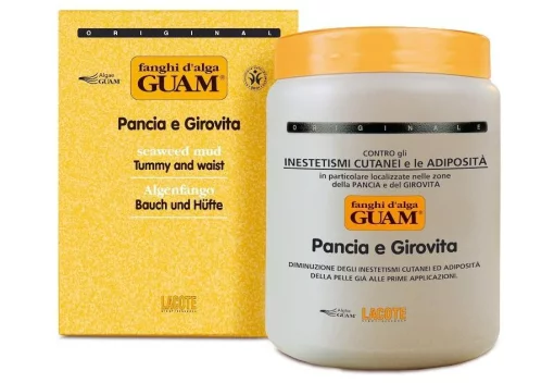 Грязевая маска для уменьшения объемов живота и талии Guam Fanghi d Alga Pancia e Gerovita, 500 г