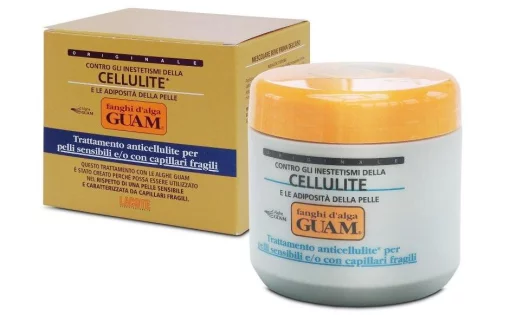 Антицелюлітна маска для чутливої ​​шкіри тіла та з крихкими капілярами Guam Contro Gli Inestetismi Della Cellulite, 500 грам