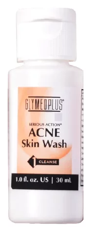 Лікувальне гелеве очищення з бензоїл пероксидом  GlyMed Plus Skin Wash, 30 мл
