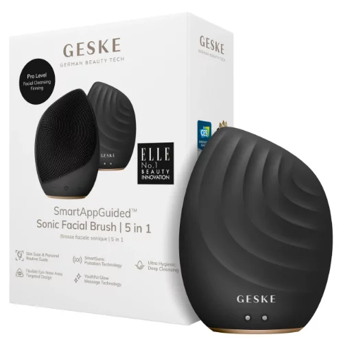 Электронная ультразвуковая щетка для лица Geske Sonic Facial Brush 5 в 1 gray