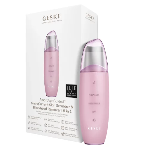 Мікрострумовий скрабер для шкіри і усунення чорних точок Geske  MicroCurrent Skin Scrubber &amp; Blackhead Remover 9 в 1 Hello Kitty Pink